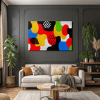 PopArt Abstraktes Kunstwerk Mit Bunten Formen Und Mustern