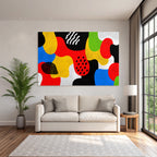 PopArt Abstraktes Kunstwerk Mit Bunten Formen Und Mustern