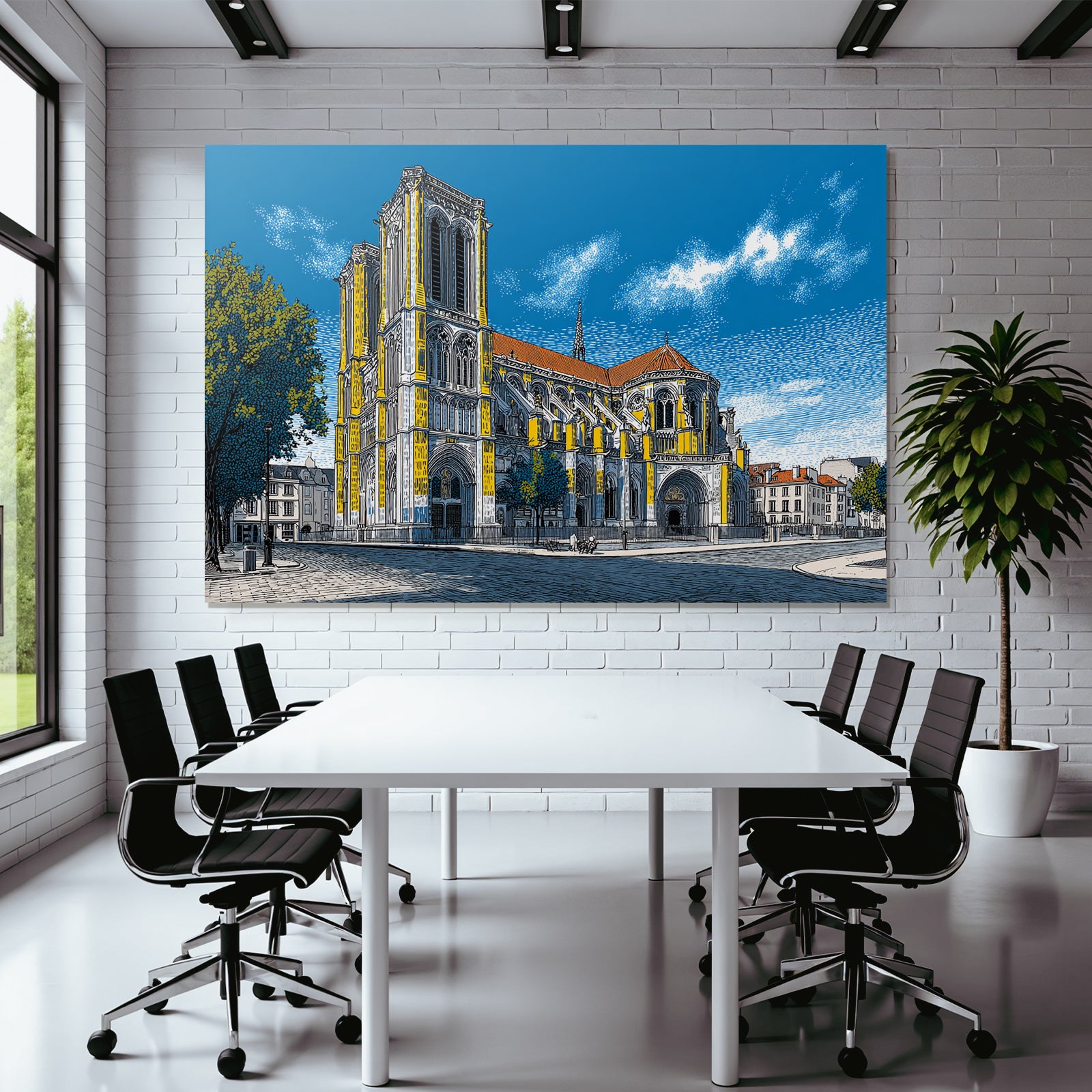 PopArt Kathedrale Gotische Architektur Farbenfrohe Moderne Interpretation