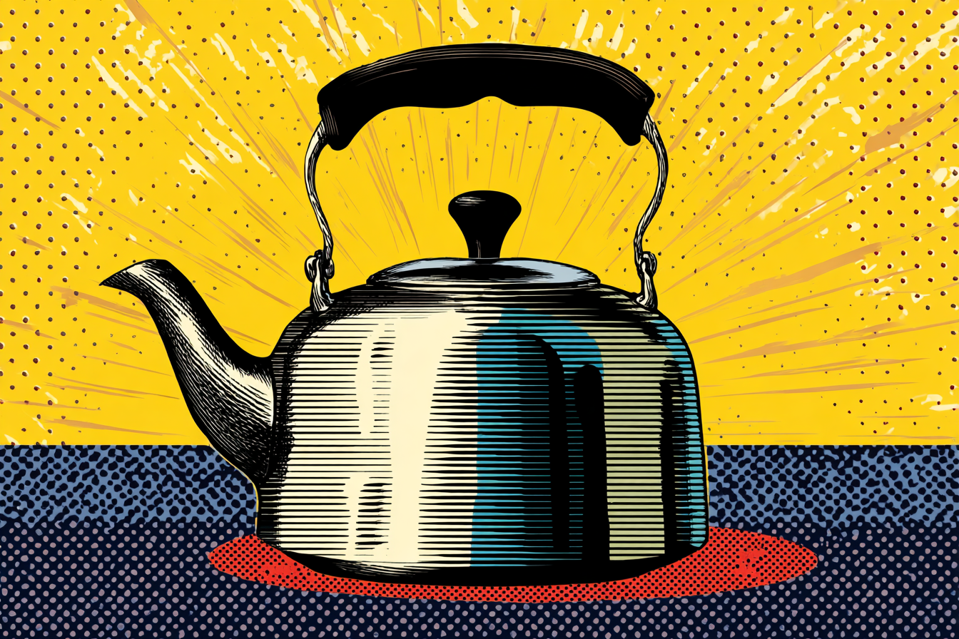 PopArt Retro Teekanne Von Dynamischem Gelb | Pop Art | Stilrichtungen