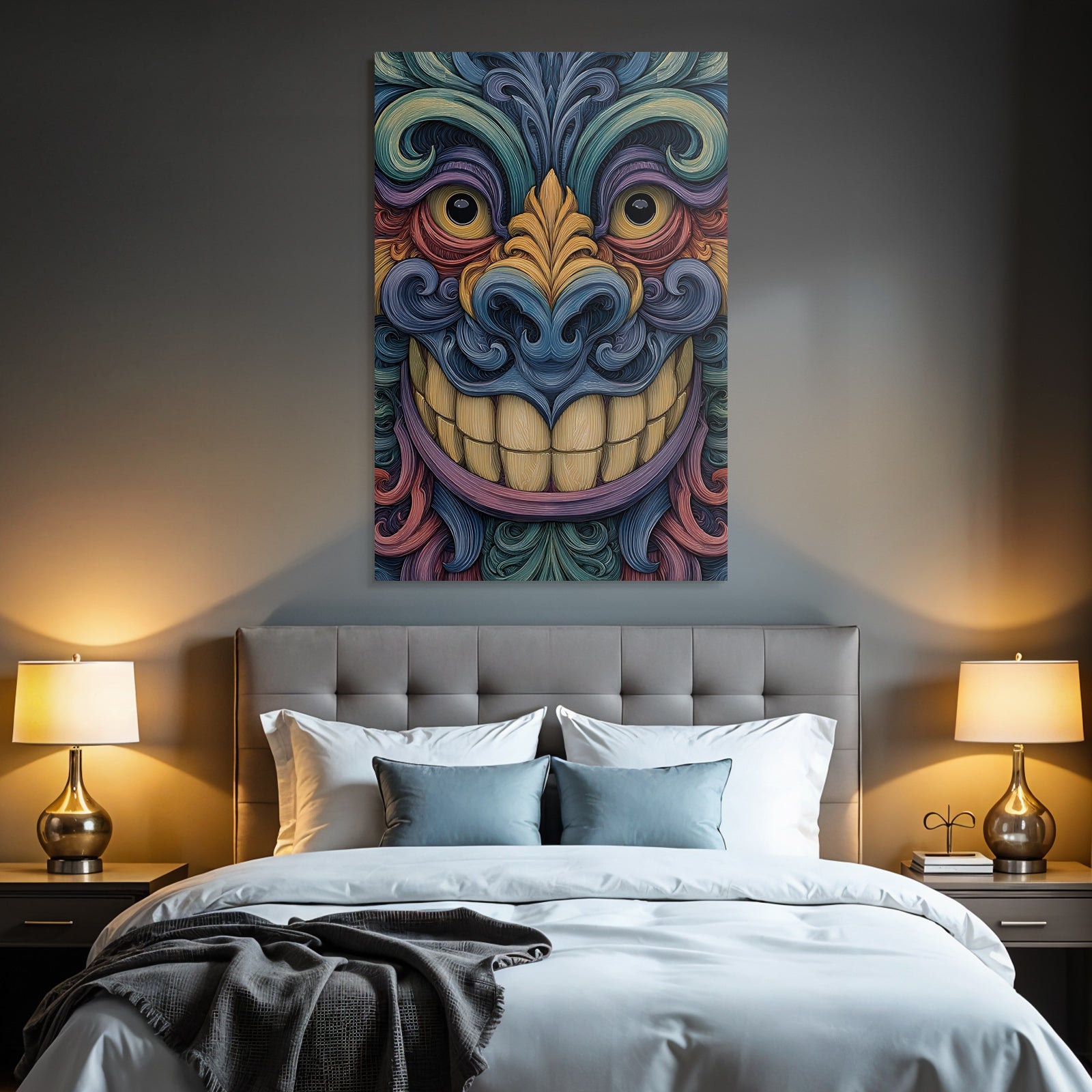 Bunte Mystische Maske Mit Wirbelmustern