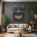 Bunte Mystische Maske Mit Wirbelmustern