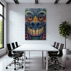 Bunte Mystische Maske Mit Wirbelmustern