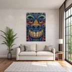 Bunte Mystische Maske Mit Wirbelmustern