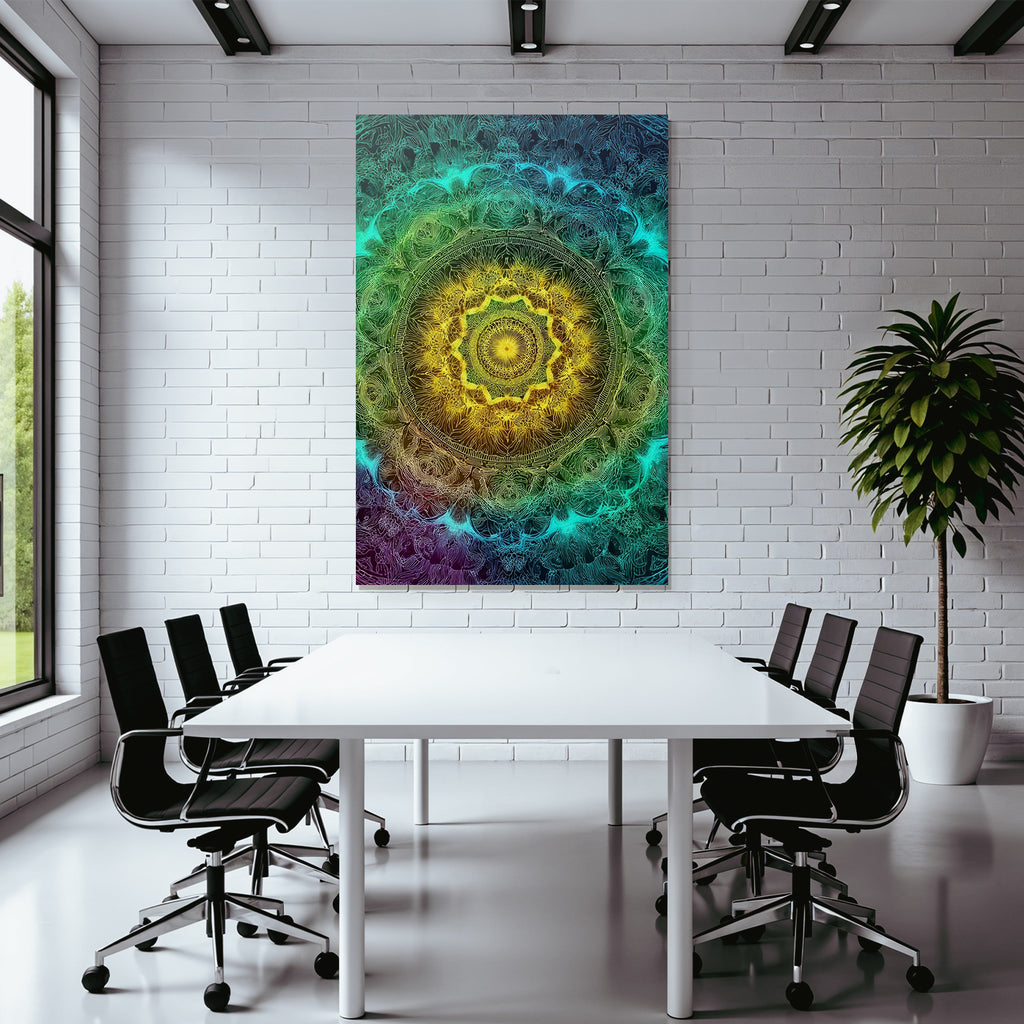 Buntes Mandala Für Einheit Und Harmonie