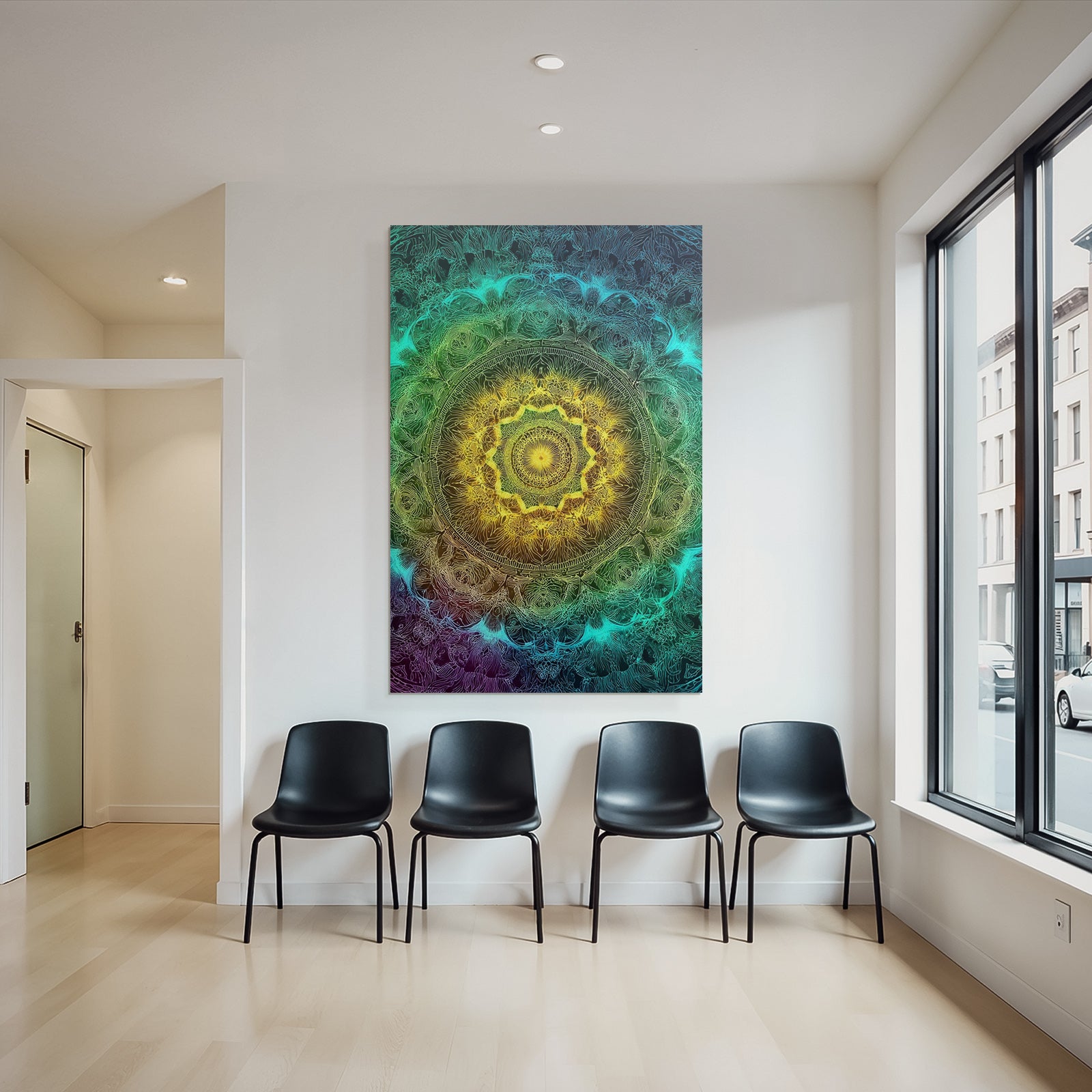 Buntes Mandala Für Einheit Und Harmonie