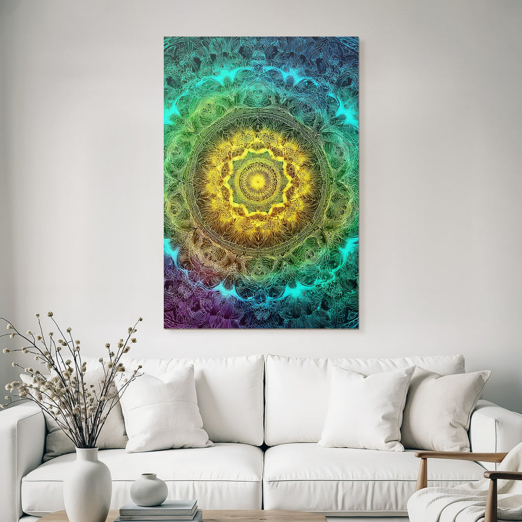 Buntes Mandala Für Einheit Und Harmonie