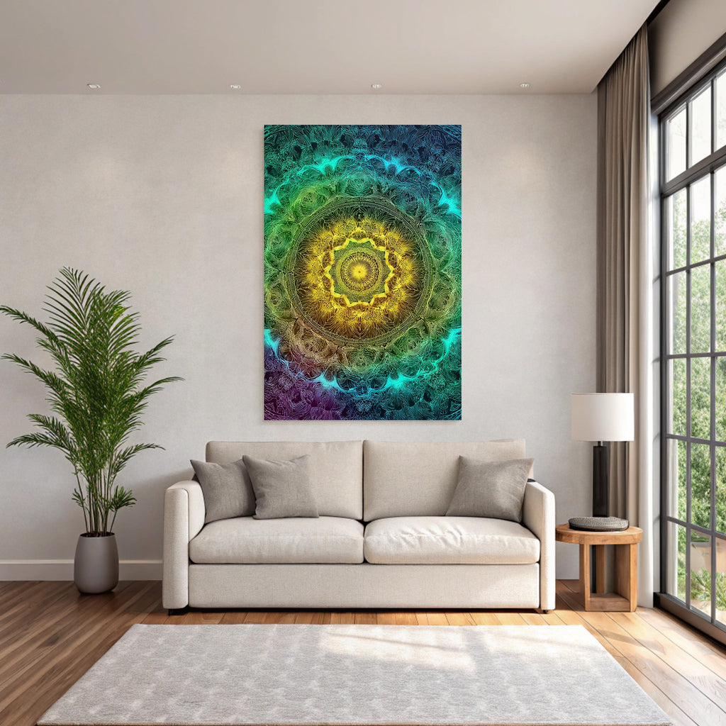 Buntes Mandala Für Einheit Und Harmonie