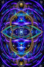 Kosmisches Fraktalmuster In Tiefen Des Universums | Psychedelische Kunst | Stilrichtungen