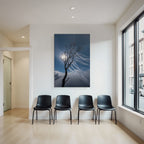 Magischer Baum Silhoütte Vor Dramatischen Wolken