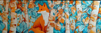 Fuchs Unter Bunten Baeumen Und Blaüm Laub | Psychedelische Kunst | Stilrichtungen
