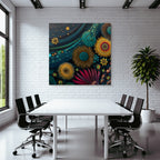 Bunte Abstrakte Himmlische Blumenwelt