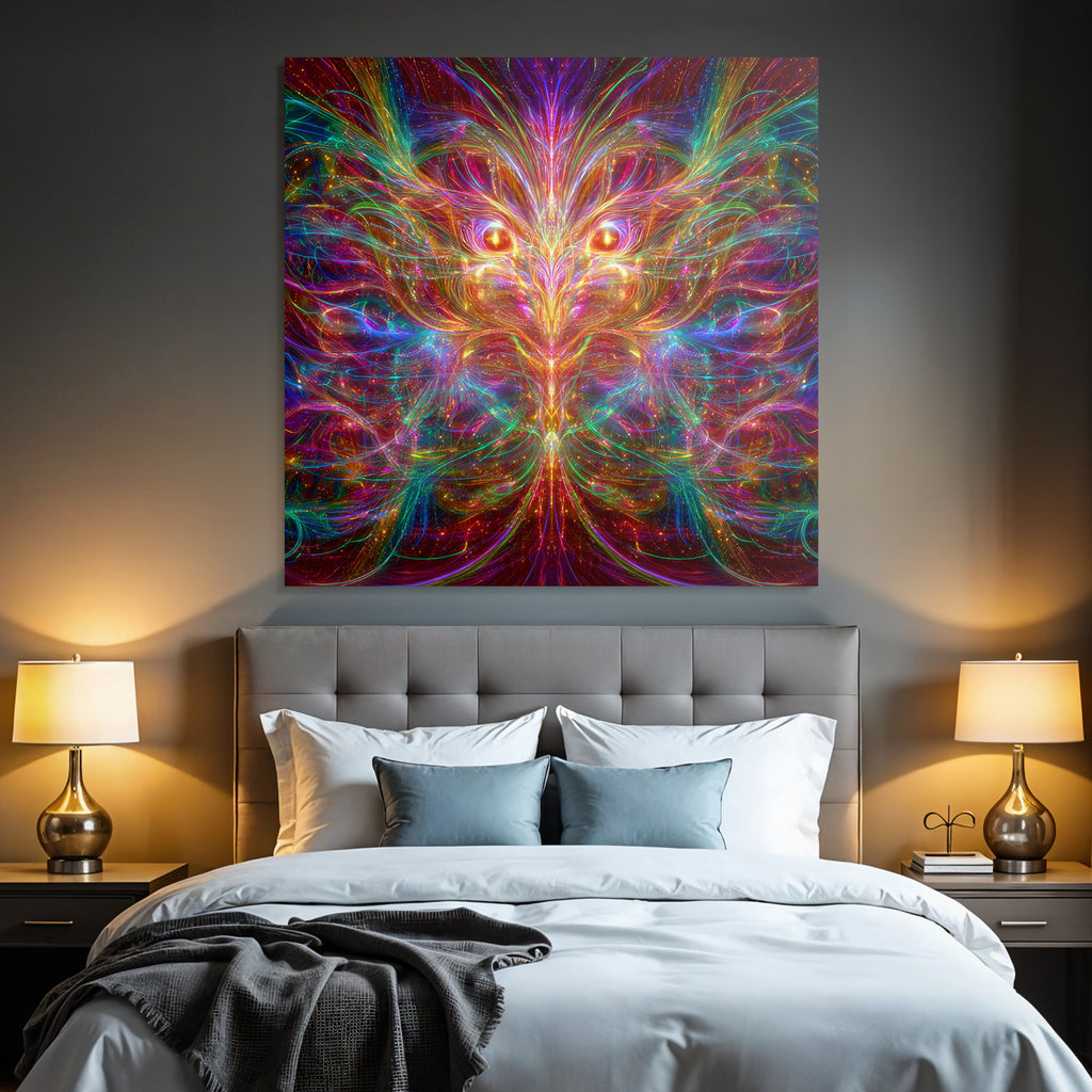 Bunte Fraktalkunst Mit Lebendiger Energie