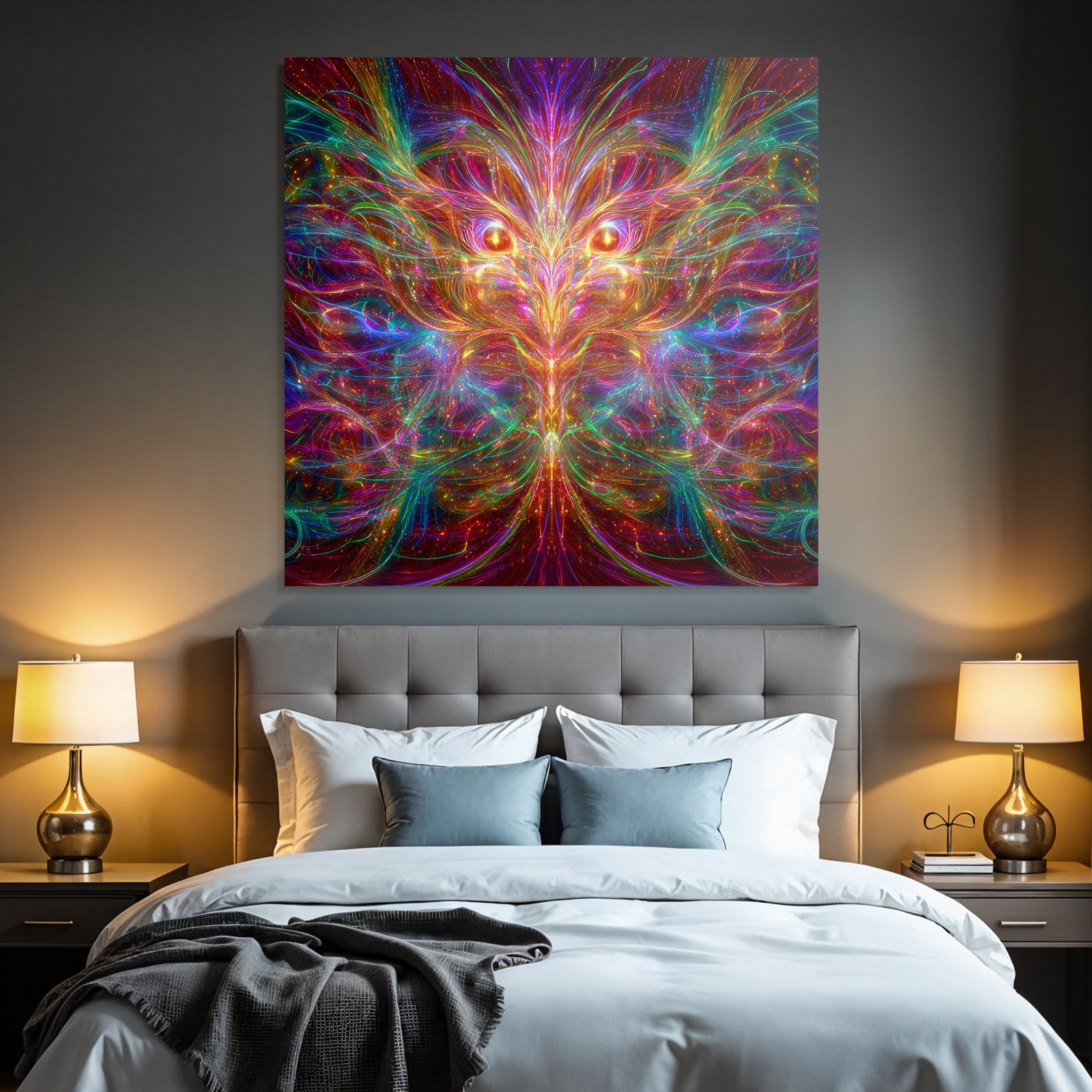 Bunte Fraktalkunst Mit Lebendiger Energie