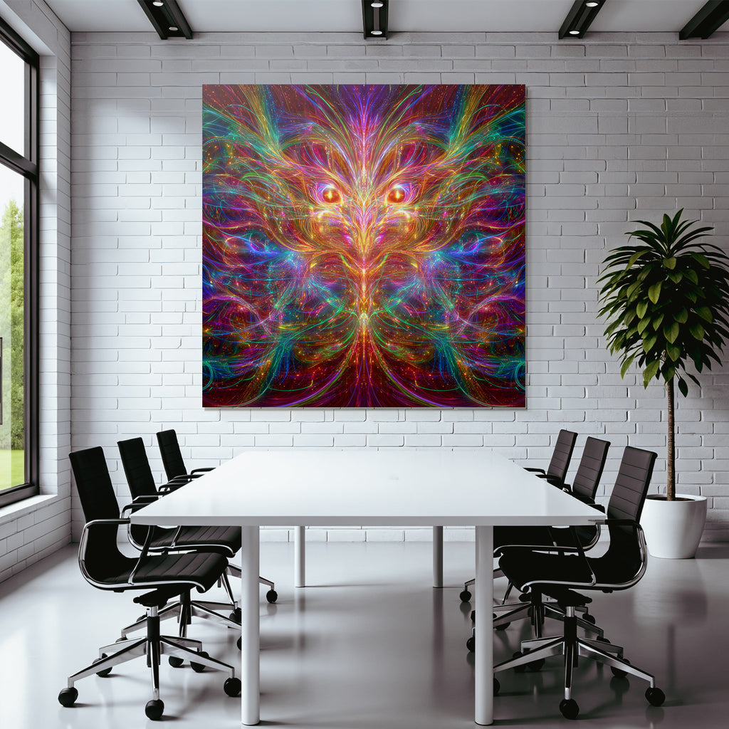 Bunte Fraktalkunst Mit Lebendiger Energie