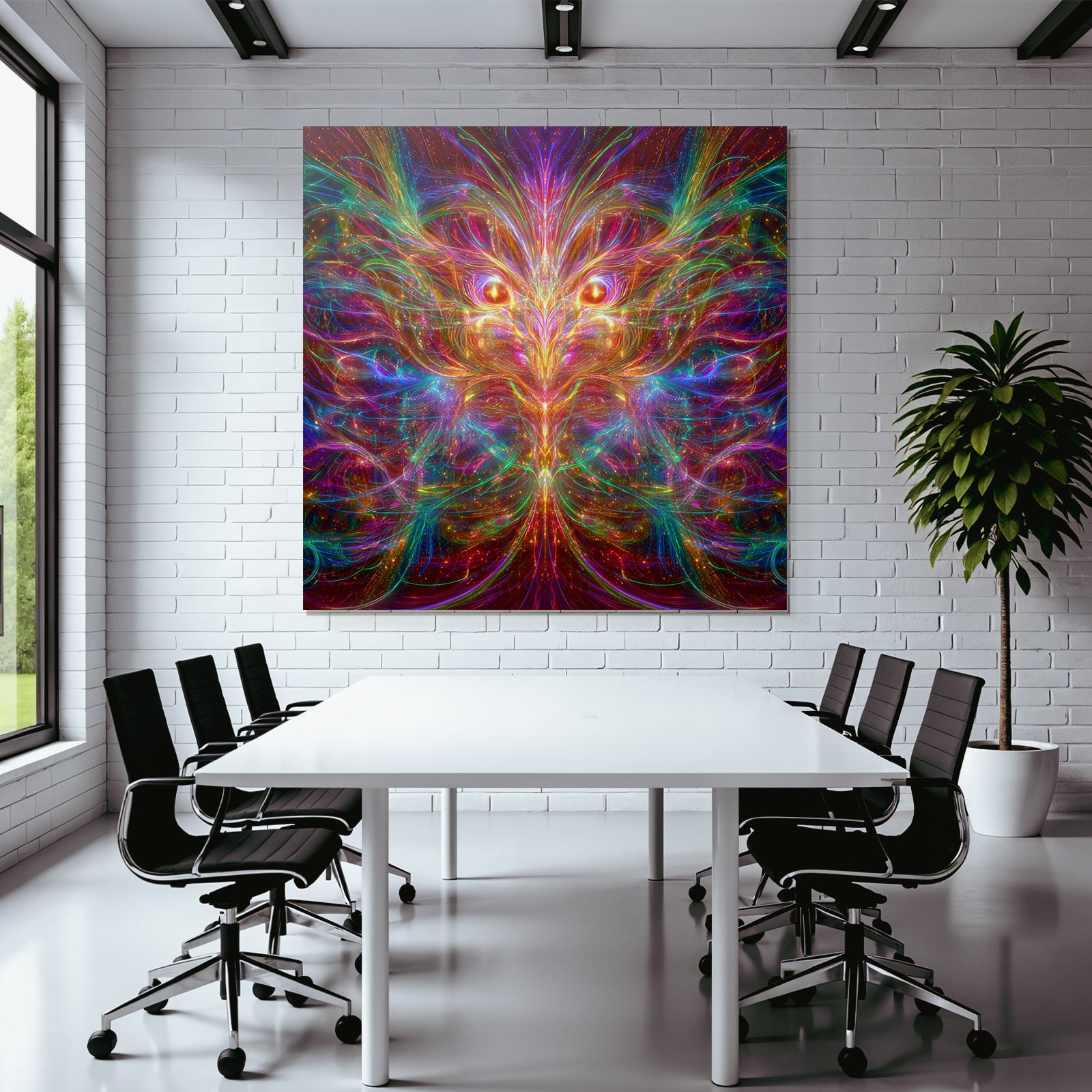 Bunte Fraktalkunst Mit Lebendiger Energie