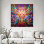 Bunte Fraktalkunst Mit Lebendiger Energie