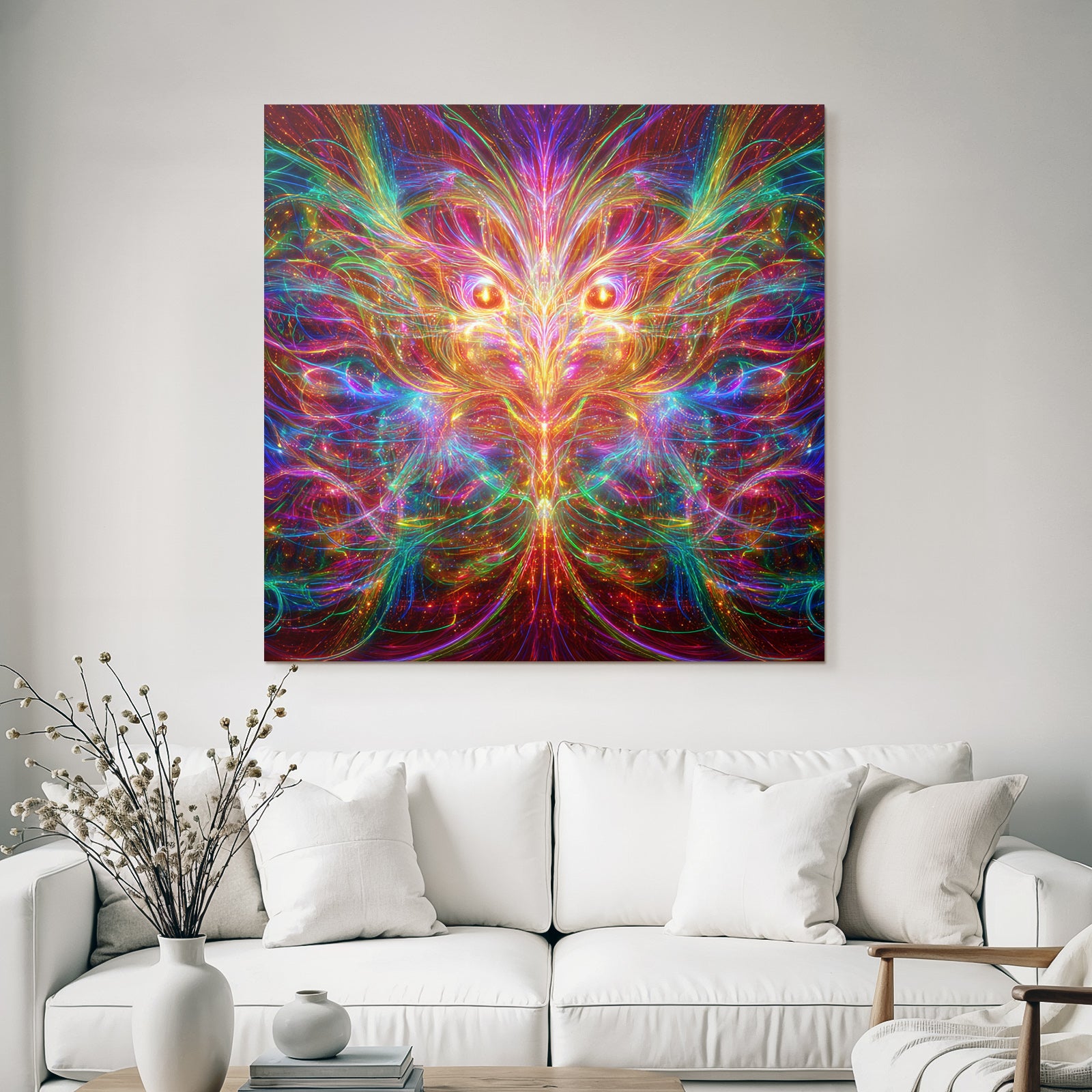 Bunte Fraktalkunst Mit Lebendiger Energie