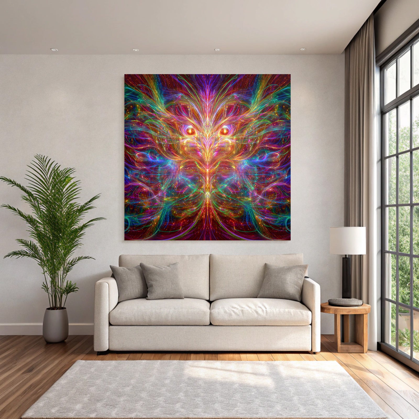 Bunte Fraktalkunst Mit Lebendiger Energie