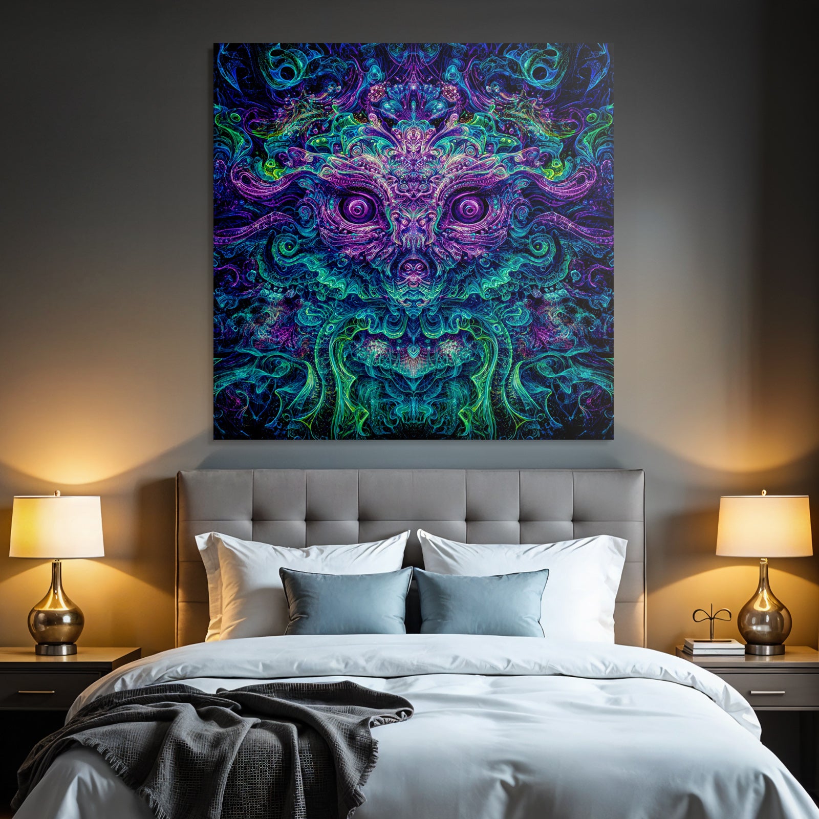 Psychedelische Symmetrische Gesichtsmaske