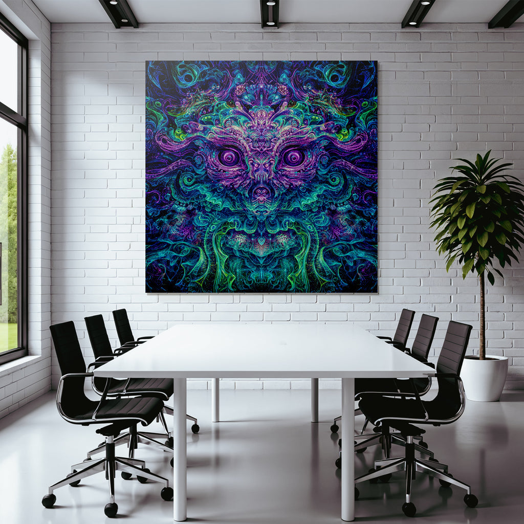 Psychedelische Symmetrische Gesichtsmaske