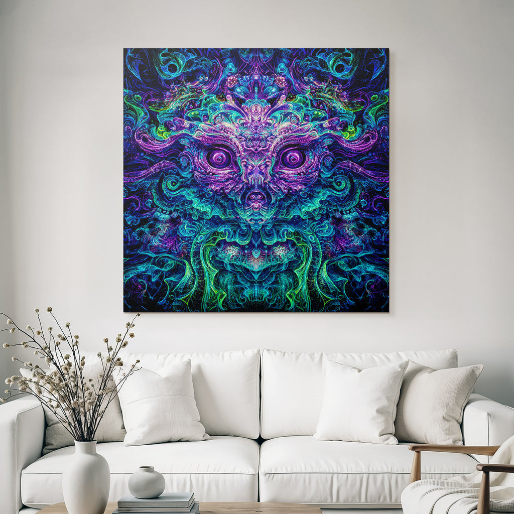 Psychedelische Symmetrische Gesichtsmaske