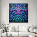 Psychedelische Symmetrische Gesichtsmaske