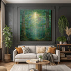 Sonnendurchfluteter Wald Pfad