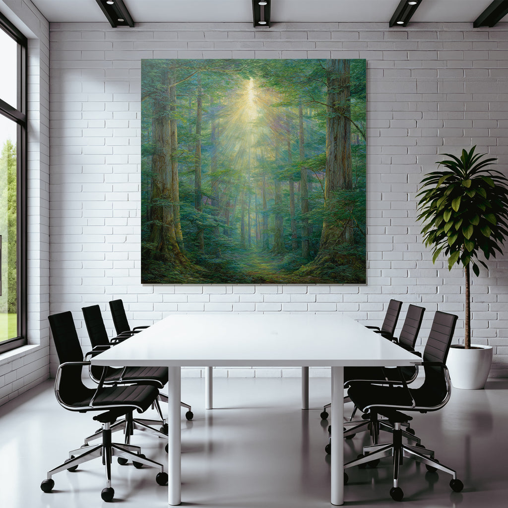 Sonnendurchfluteter Wald Pfad