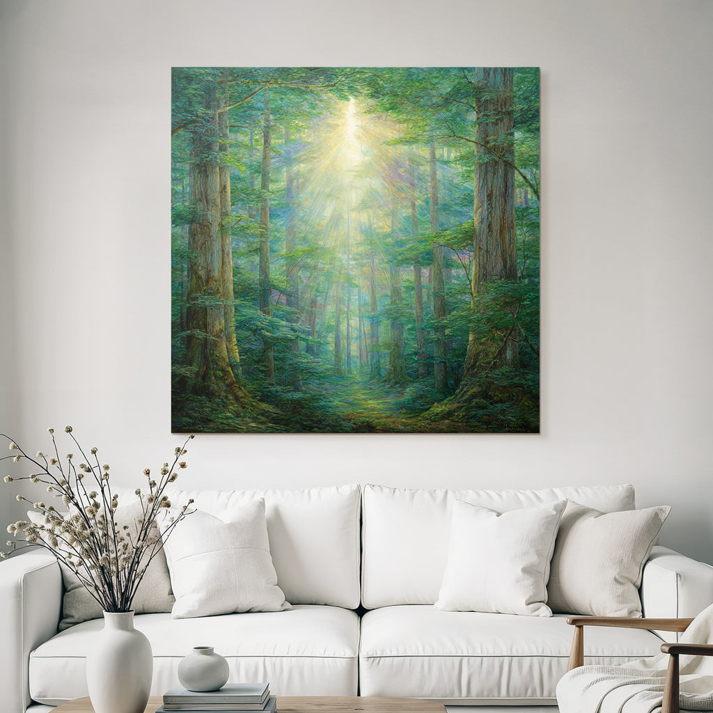 Sonnendurchfluteter Wald Pfad