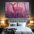Bunter Hirsch Im Traumhaften Psychedelischen Wald