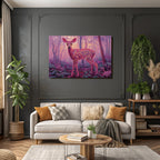 Bunter Hirsch Im Traumhaften Psychedelischen Wald