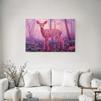 Bunter Hirsch Im Traumhaften Psychedelischen Wald