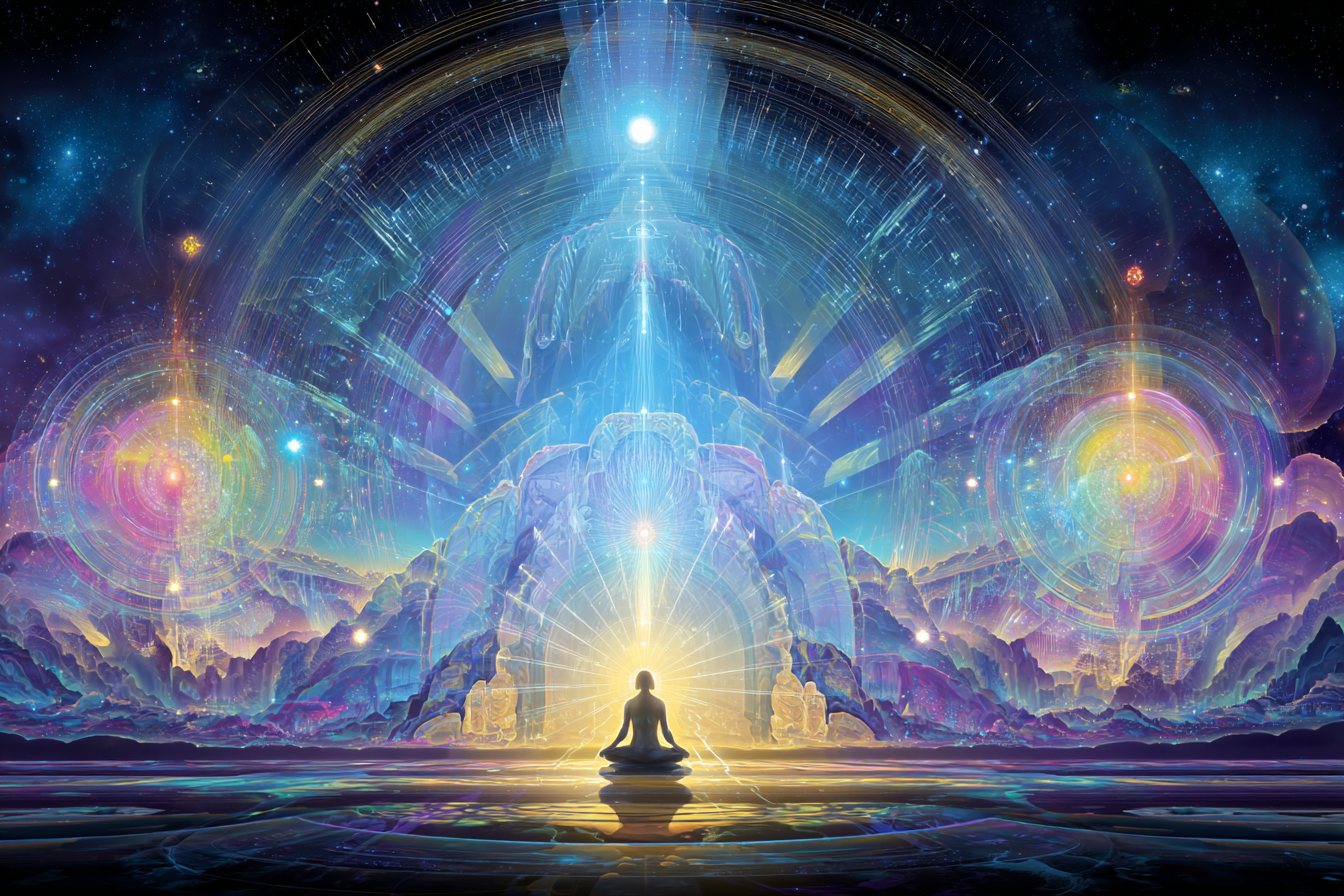Meditation Im Kosmischen Licht | Psychedelische Kunst | Stilrichtungen