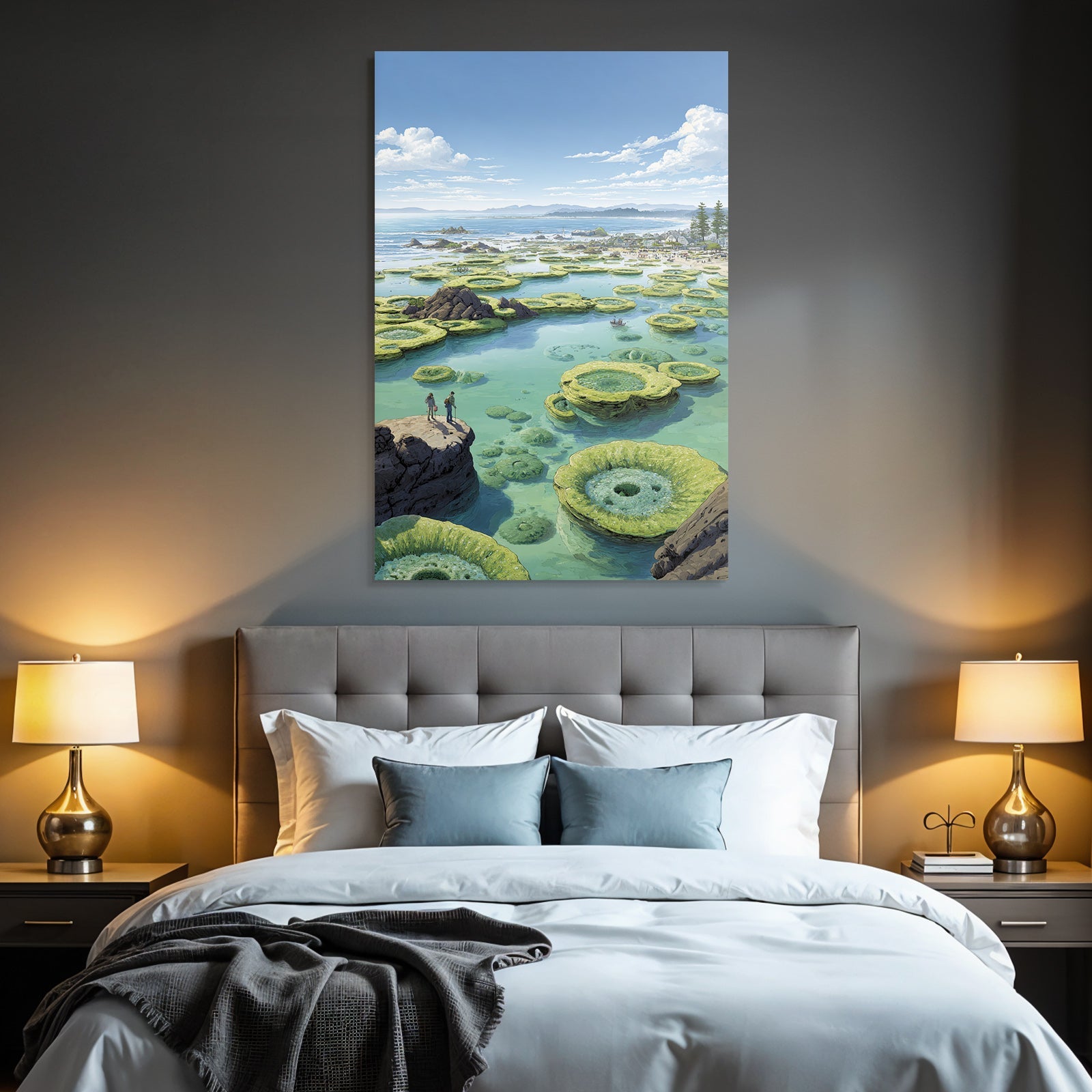 Fantastische Landschaft Mit Korallenartigem Formationen Und Küste