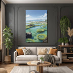 Fantastische Landschaft Mit Korallenartigem Formationen Und Küste