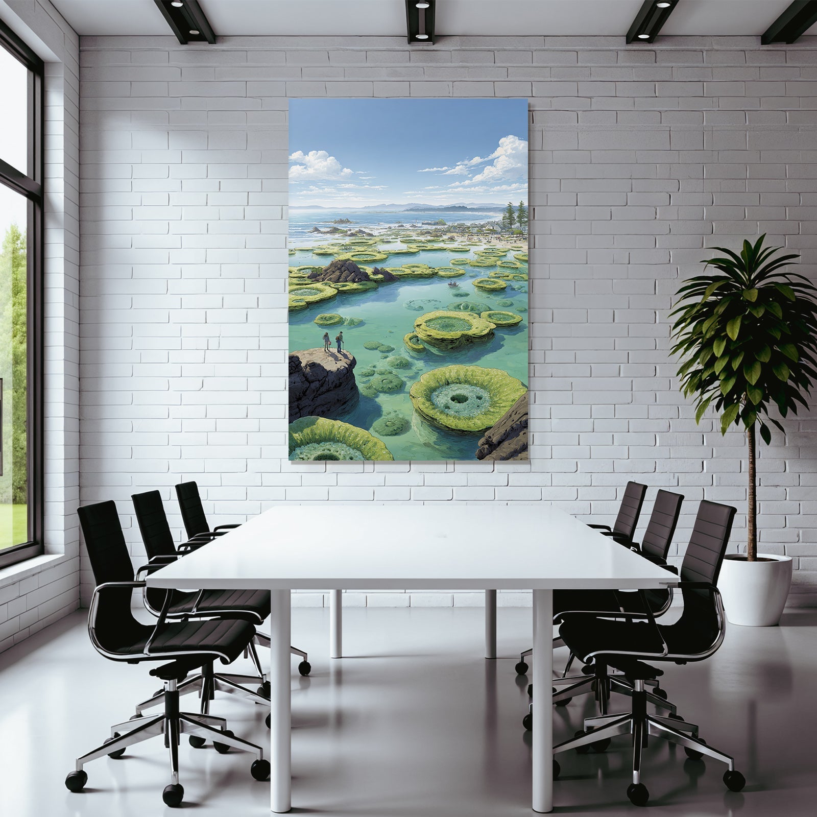 Fantastische Landschaft Mit Korallenartigem Formationen Und Küste