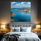 Scenic Landscape Waterfront View Malerei