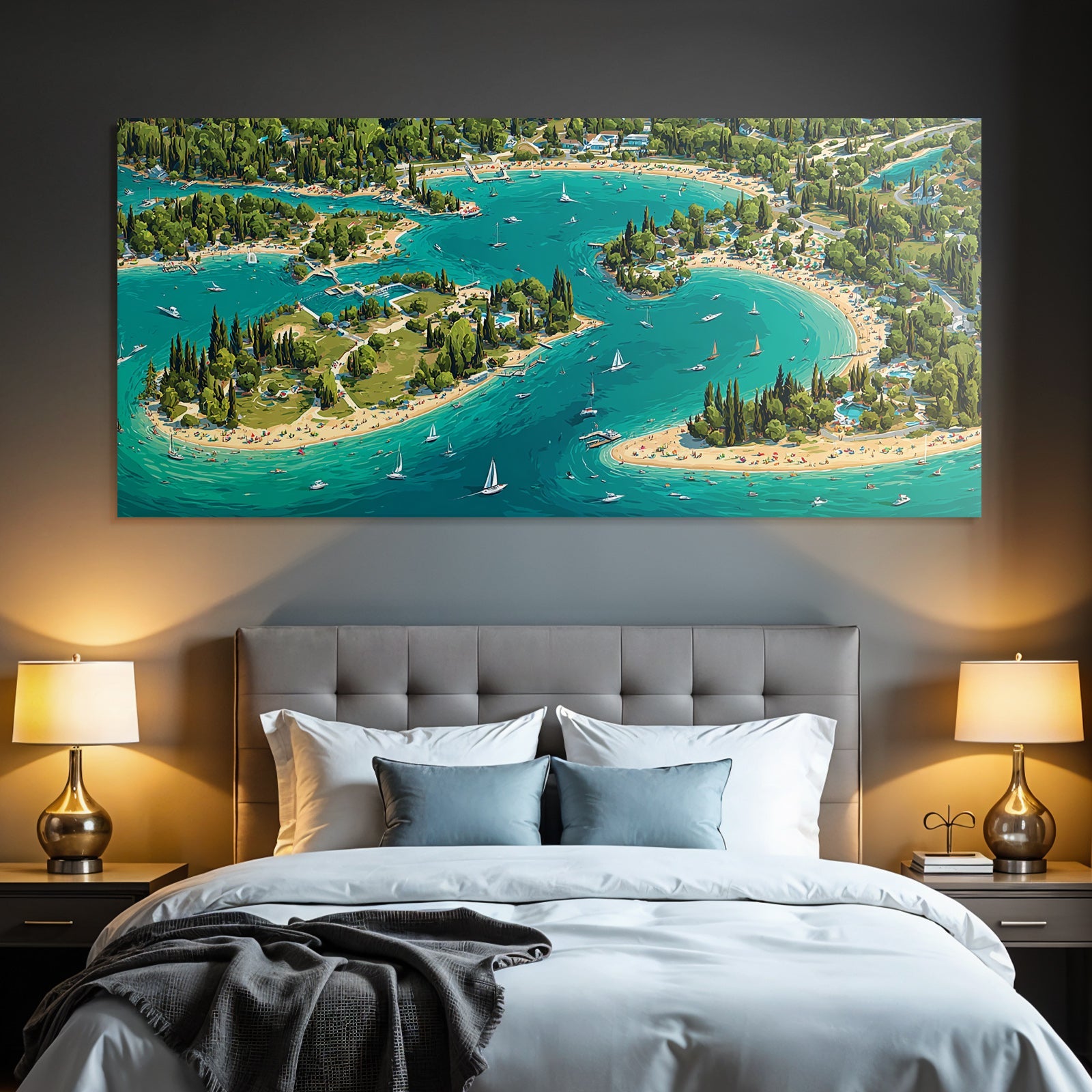 Coastal Summer Leisure Activities Boats And Beaches