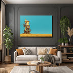 Fantastisches Haus Auf Stelzen Umgeben Von Goldenem Gras