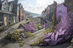 Malerische Strasse Szenen Küstenarchitektur Blumen Grün Vibrant Und Hellen Tag | Humor und Schraeges | Themen und Hobbys