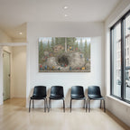 Wald Haus Bauarbeiten Mitarbeiter Illustration