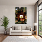 Lesen Denken Cozy Book Filled Room With Landscape View
