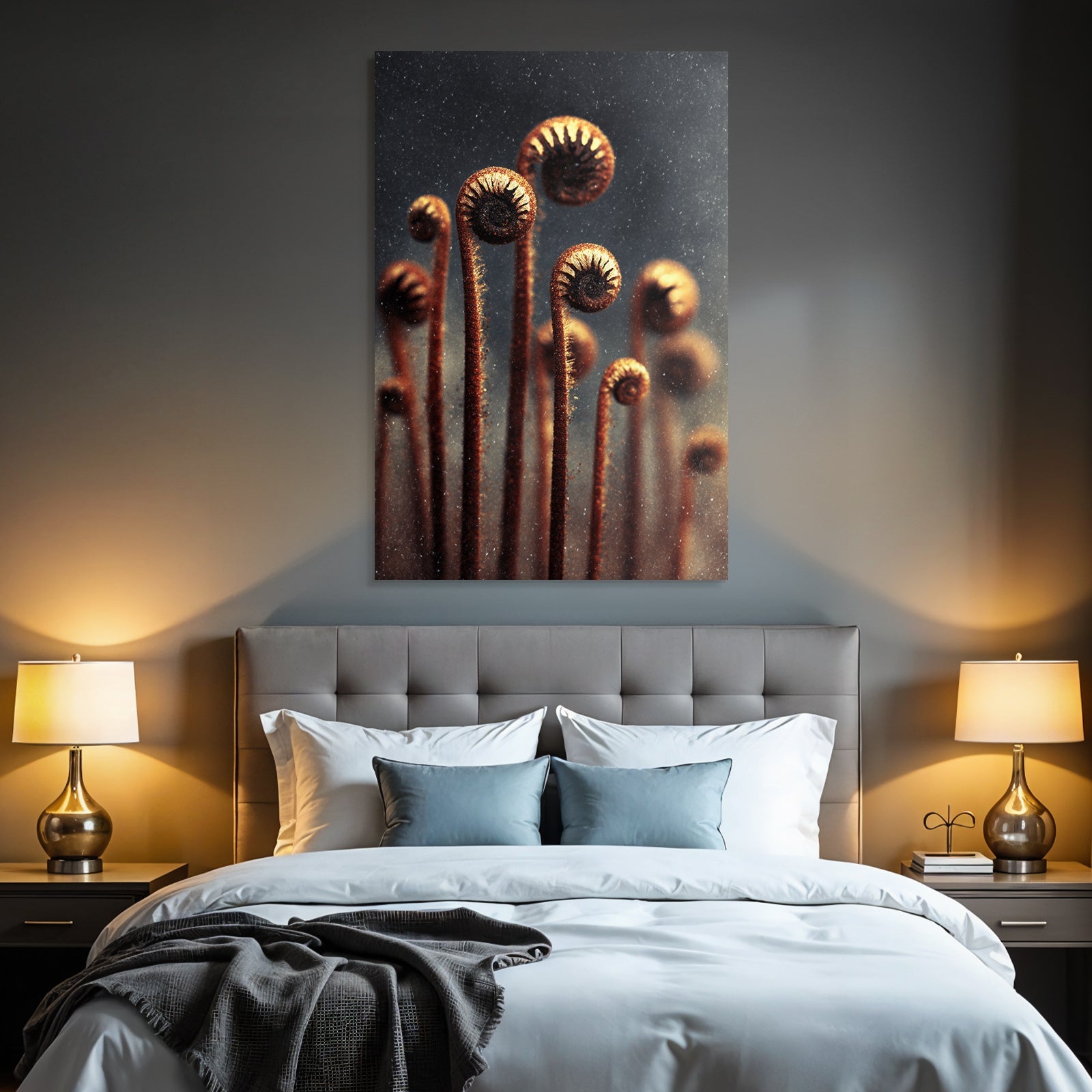 Lesen Denken Nährfarn Nährungen Detailaufnahme Kunstfotografie