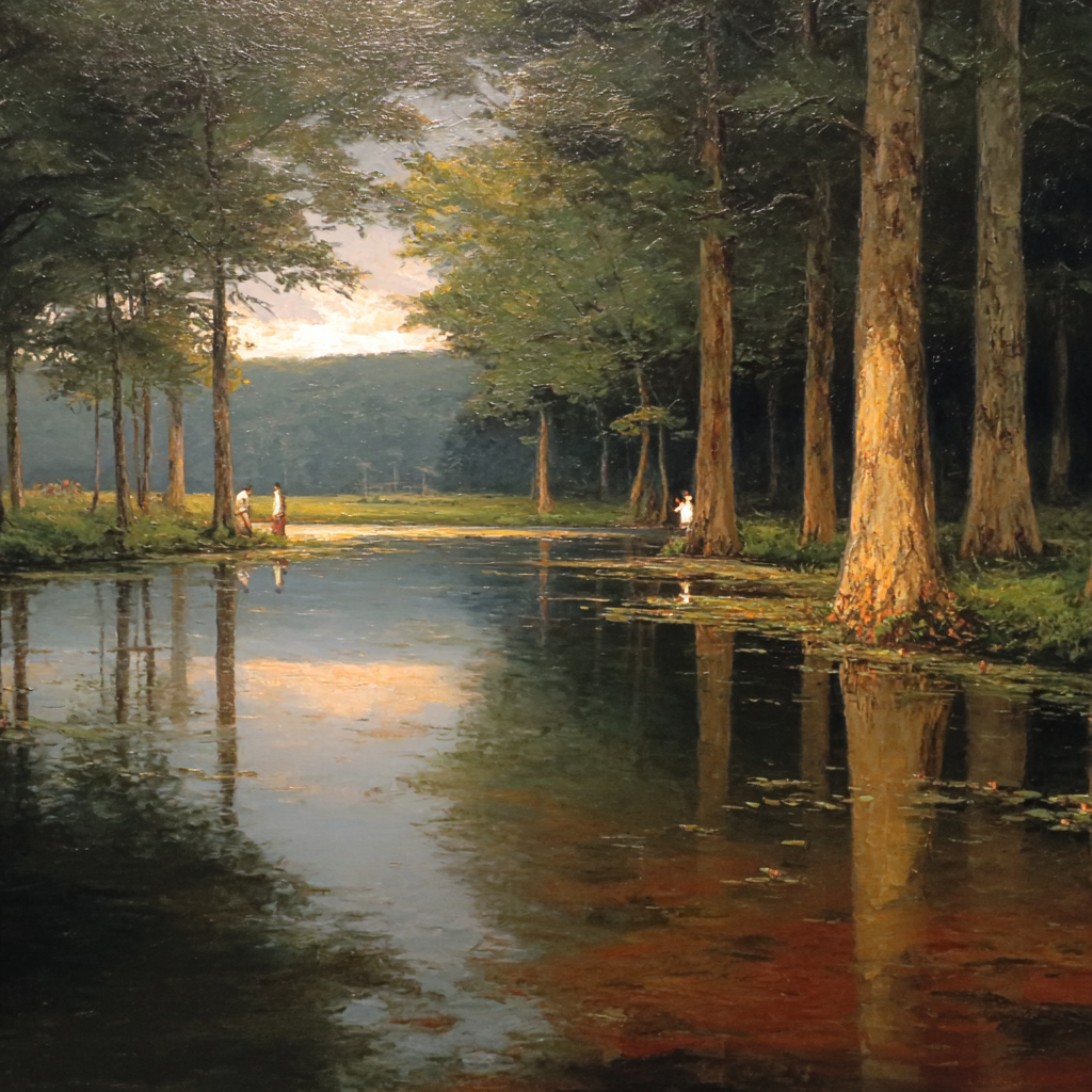 Lesen Denken Ruhige Landschaft Szenen Mit Wasser Und Bäumen | Lesen und Denken | Themen und Hobbys