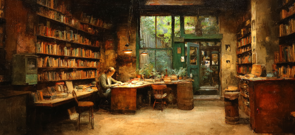 Lesen Denken Gemütlicher Kreativer Innenraum Bibliothek Mit Naturlicht | Lesen und Denken | Themen und Hobbys