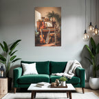 Cozy Innenraum Mit Piano Und Musikinstrumenten