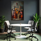 Musikalische Instrumente Vintage Hintergrund Musikblatter