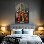 Musikalische Instrumente Vintage Hintergrund Musikblatter