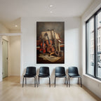 Musikinstrumente Auf Tisch Mit Notenblatt Hintergrund Vintage Ästhetik